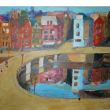 The colourful city (120 x150cm op doek) €2.000,-
