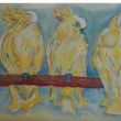 Yellow Fellows ( 50 x 70cm op doek) € 500,-